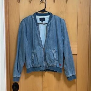 Lucky Brand Denim Bomber Jacket